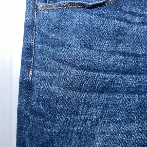 American Eagle Curvy Skinny Kick Next Level Stretch Women's Blue Bootcut Jeans - Picture 3 of 12